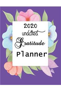 2020 Undated Gratitude Planner