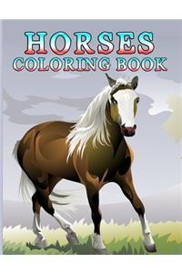 Horses Coloring Book