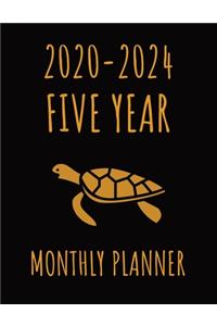 Turtle 2020-2024 Five Year Monthly Planner