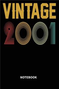 Vintage 2001 Notebook