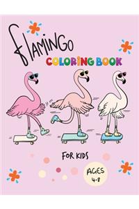 Flamingo Coloring Book for kids Ages 4-8