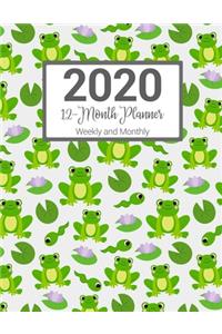 2020 12-Month Planner Weekly and Monthly