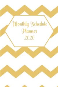 Monthly Schedule Planner 2020