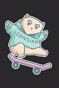 Skateboard Cat Notebook