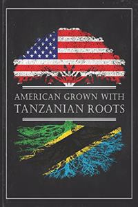 Tanzanian Roots: Personalized Gift for Grown in America Born in Tanzania Customized Flag Undated Planner Daily Weekly Monthly Calendar Organizer Journal