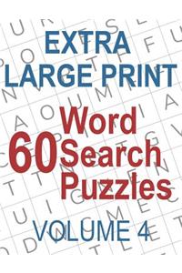 60 Extra Large Print Word Search Puzzles