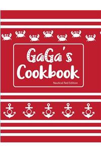 Gaga's Cookbook Nautical Red Edition
