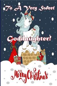 To A Very Sweet Goddaughter! Merry Christmas (Coloring Card)