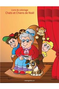 Livre de coloriage Chats et Chiens de Noël 1