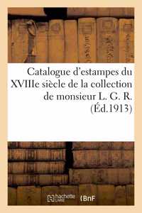 Catalogue d'estampes anciennes principalement des écoles française