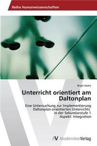 Unterricht orientiert am Daltonplan