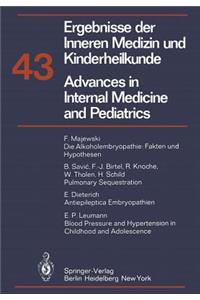 Advances in Internal Medicine and Pediatrics/Ergebnisse Der Inneren Medizin Und Kinderheilkunde