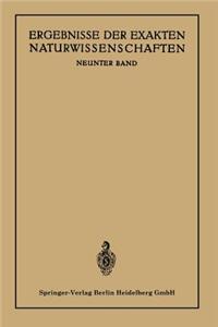 Ergebnisse der Exakten Naturwissenschaften