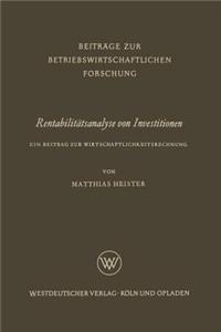 Rentabilitätsanalyse Von Investitionen