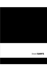 Sams 10x11 Lined Black Notebook