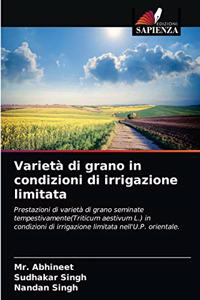 Varietà di grano in condizioni di irrigazione limitata