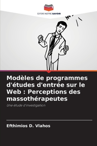 Modèles de programmes d'études d'entrée sur le Web