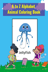 A to Z Alphabet Animal Coloring Book