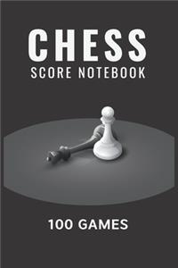 Chess Score Notebook 100 Games