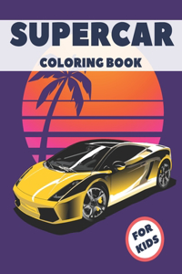 Supercar Coloring Book For Kids