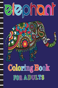 Elephant Coloring Book for Adults