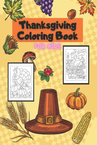 Thanksgiving Coloring Book for Kids