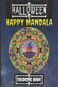 Halloween Happy Mandala Coloring Book