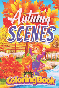 Autumn Scenes Coloring Book