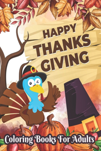 Happy Thanksgiving Coloring books for adults