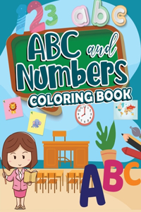 ABC and Numbers Coloring Book