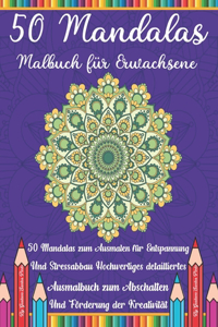 50 Mandalas Malbuch für Erwachsene