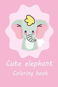 Cute Elephant Coloring Book