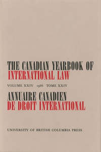 The Canadian Yearbook of International Law, Vol. 24, 1986