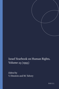 Israel Yearbook on Human Rights, 1993