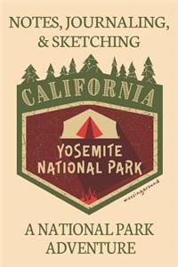 Notes Journaling & Sketching California Yosemite National Park