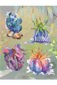 Biology: Collage Ruled Composition Notebook For Biology Students And Teachers