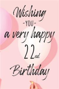 Wishing you a very happy 22nd Birthday