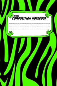Zebra Composition Notebook