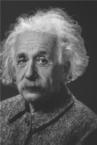 Portrait of Albert Einstein - Blank Lined Notebook