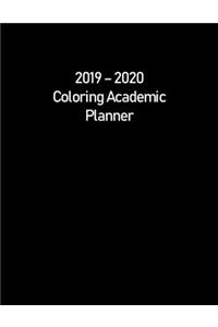 2019 - 2020 Coloring Academic Planner