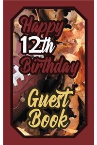 Happy 12th Birthday Guest Book