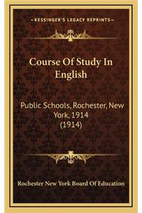 Course of Study in English