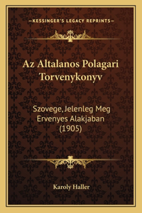 Az Altalanos Polagari Torvenykonyv
