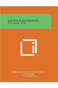 Electrical Engineering, V71, June, 1952