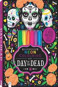 Kaleidoscope Neon Colouring Kit: Day of the Dead