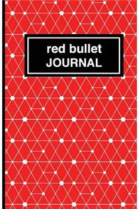 Red Patterned Bullet Journal