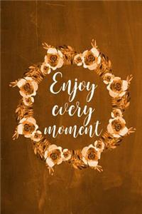 Chalkboard Journal - Enjoy Every Moment (Orange)
