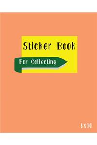 Sticker Book For Collecting 8x10