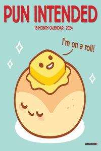 Pun Intended 2024 7 X 7 Mini Wall Calendar