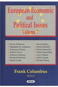 European Economic & Political Issues, Volume 7